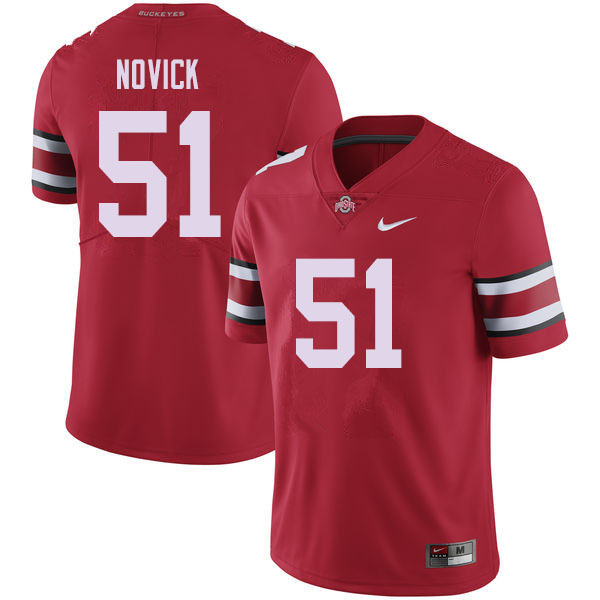 Ohio State Buckeyes #51 Brett Novick College Football Jerseys Sale-Red